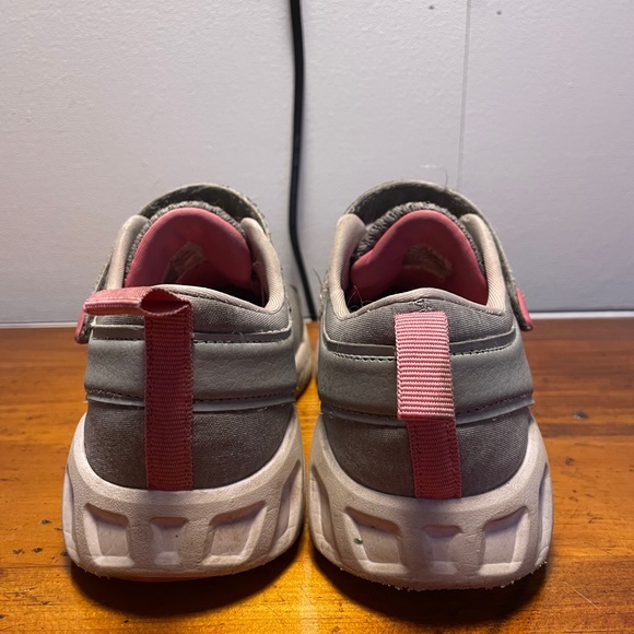 Gray and Pink Slip On Sneakers - Picture 5 of 5